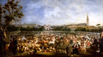 The Seville Fair by Andrés Cortés y Aguilar